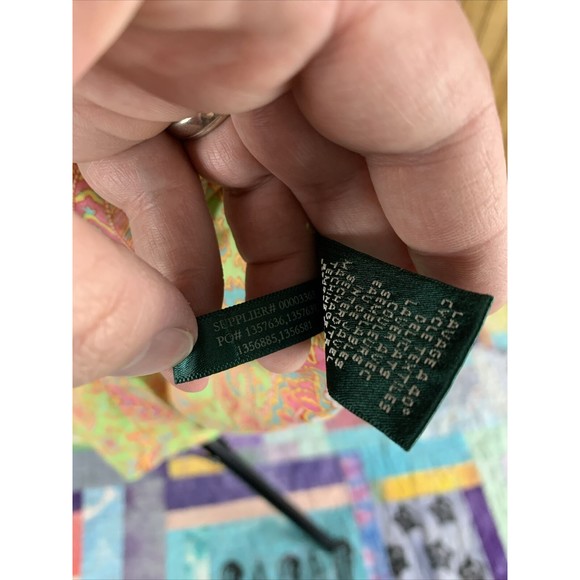 Ralph Lauren Womens Paisley Button Up Blouse Lightweight Multicolor Size Medium - Picture 4 of 8